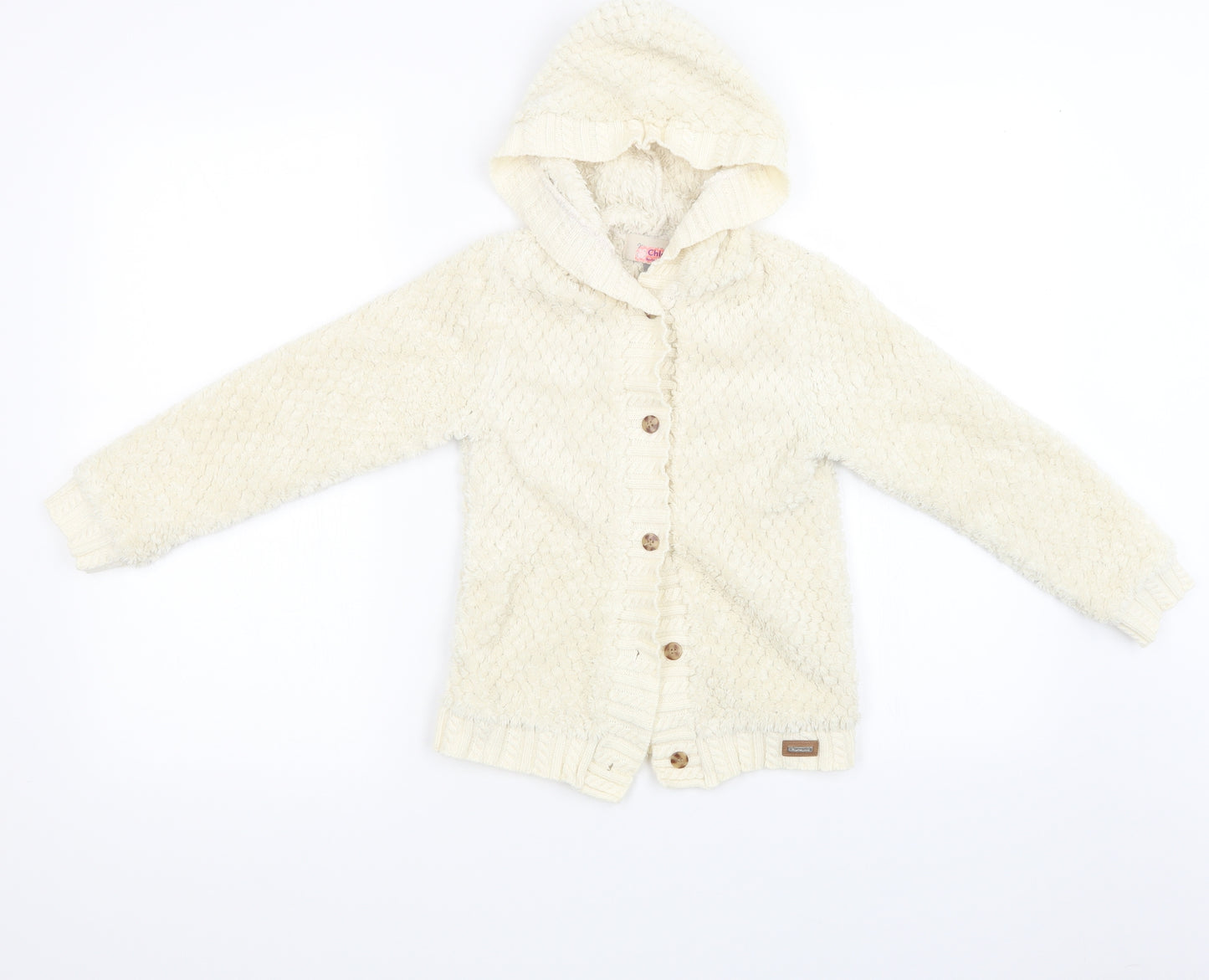 Chlo� Girls White   Basic Jacket Jacket Size 8 Years