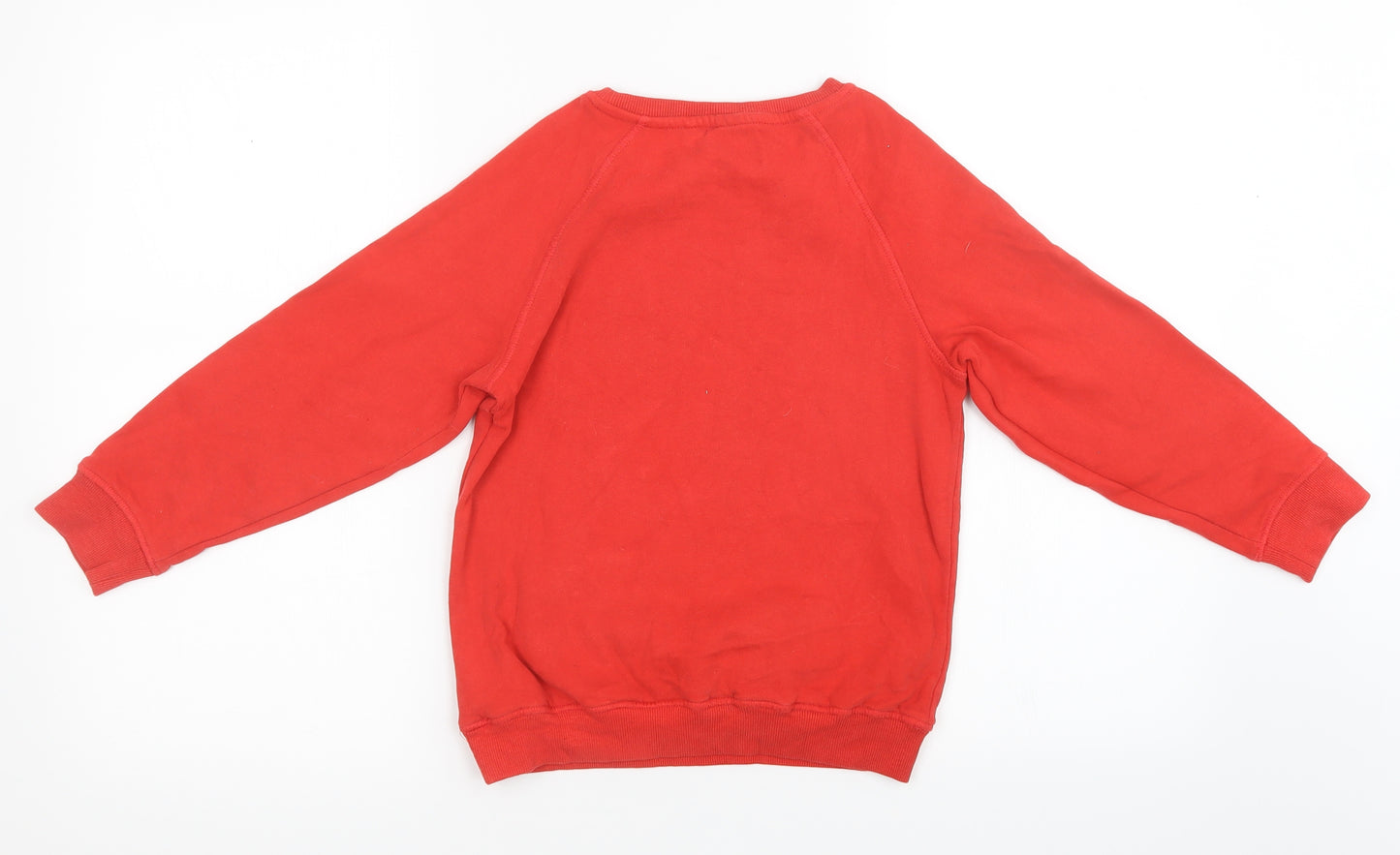 NEXT Girls Red   Pullover Sweatshirt Size 9 Years  - chrismas