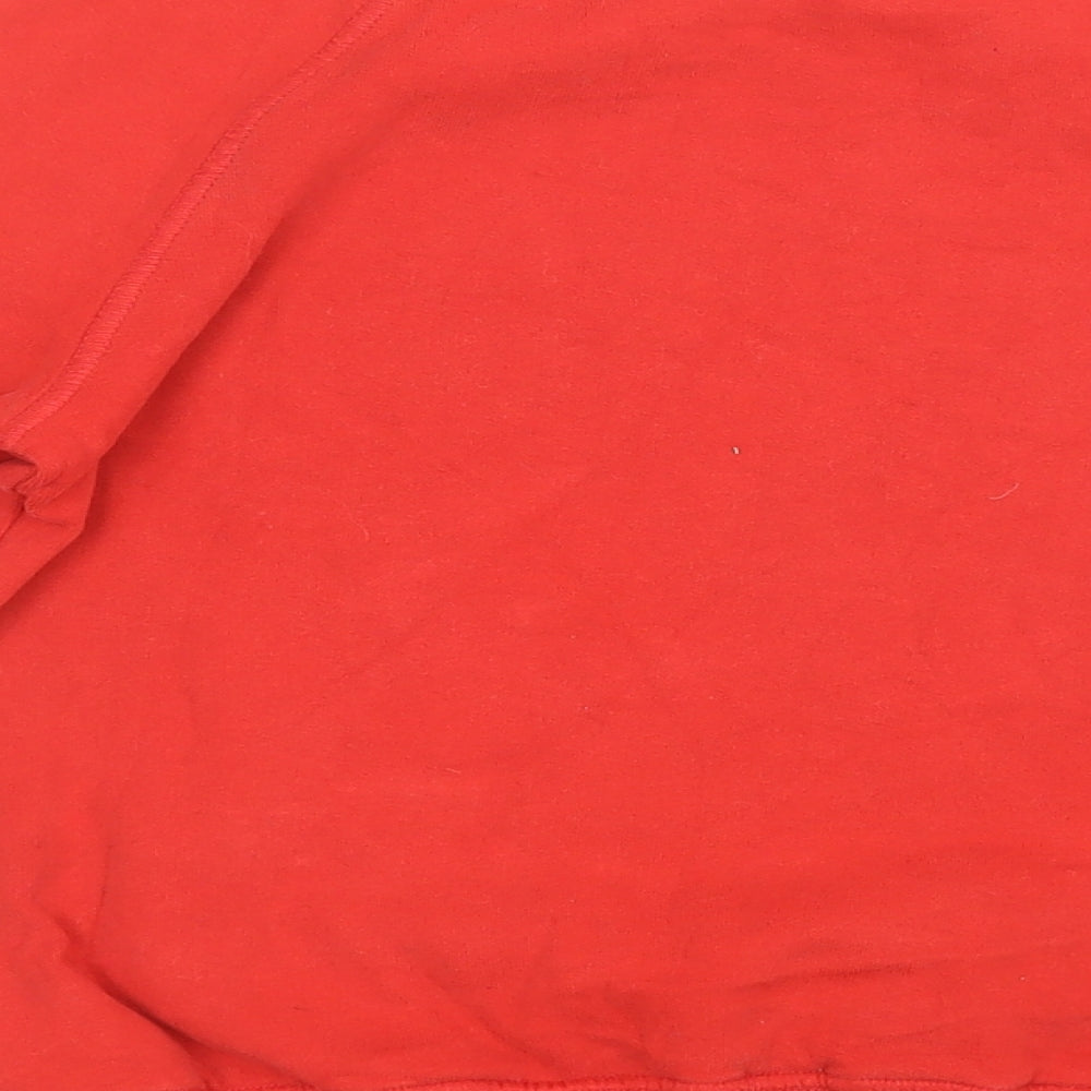 NEXT Girls Red   Pullover Sweatshirt Size 9 Years  - chrismas
