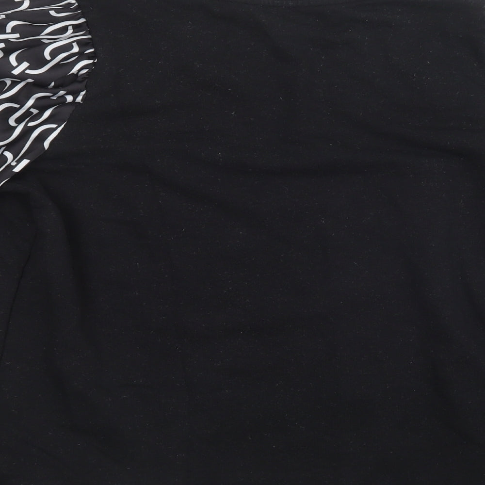 River Island Womens Black   Pullover Sweatshirt Size M  - puff sleeve