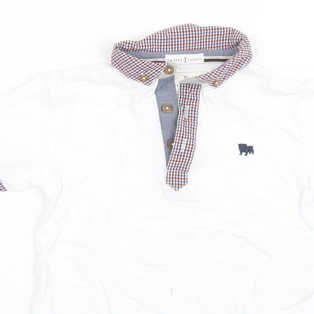 Debenhams Boys White   Basic Polo Size 6-7 Years