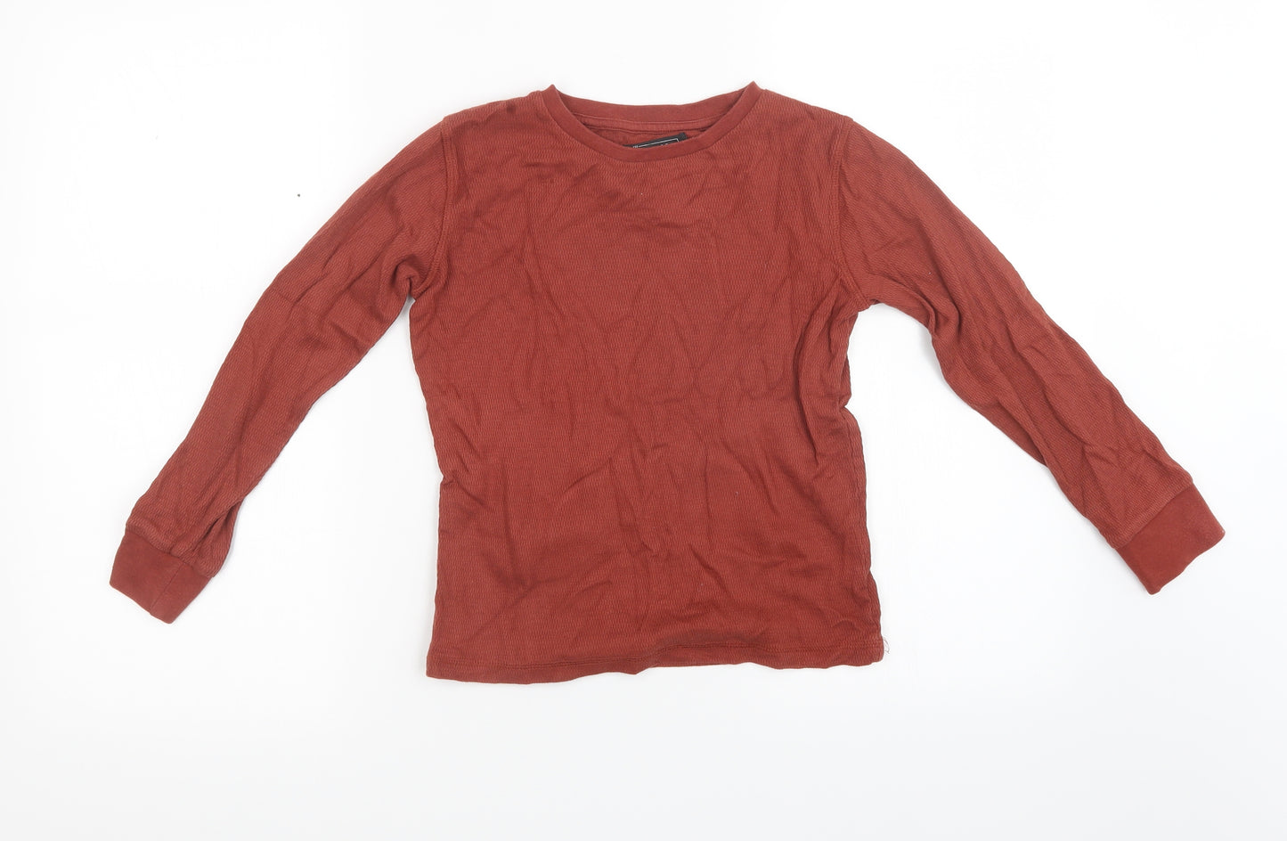 NEXT Boys Orange  Knit Pullover Sweatshirt Size 7 Years