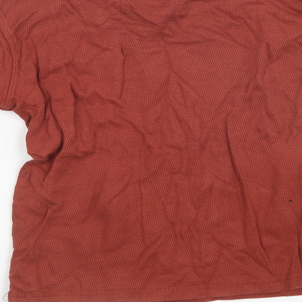 NEXT Boys Orange  Knit Pullover Sweatshirt Size 7 Years