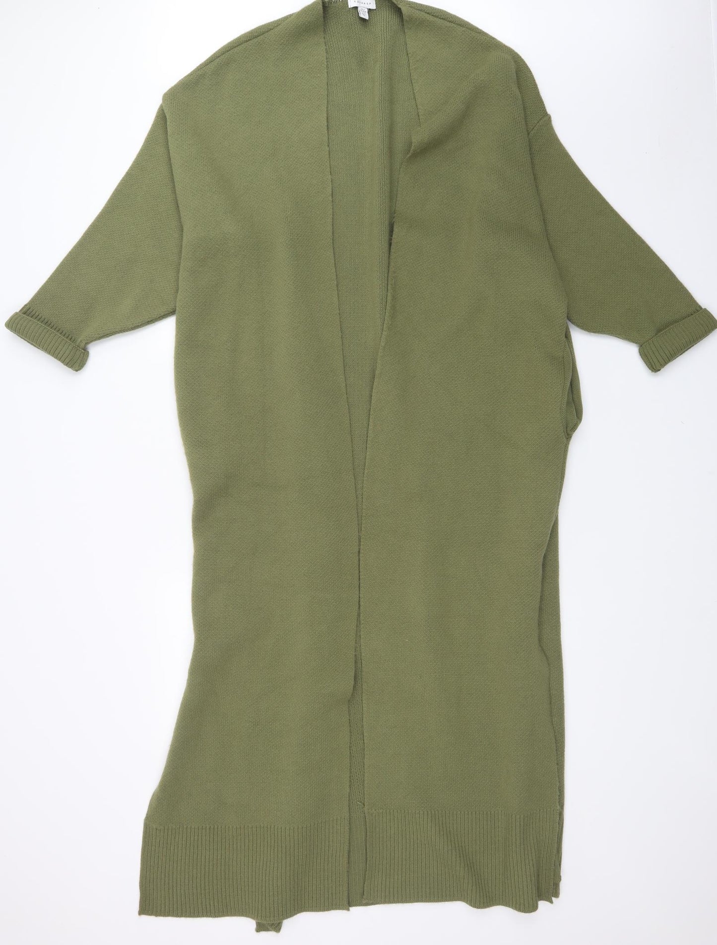 Topshop Womens Green  Knit Cardigan Jumper Size S