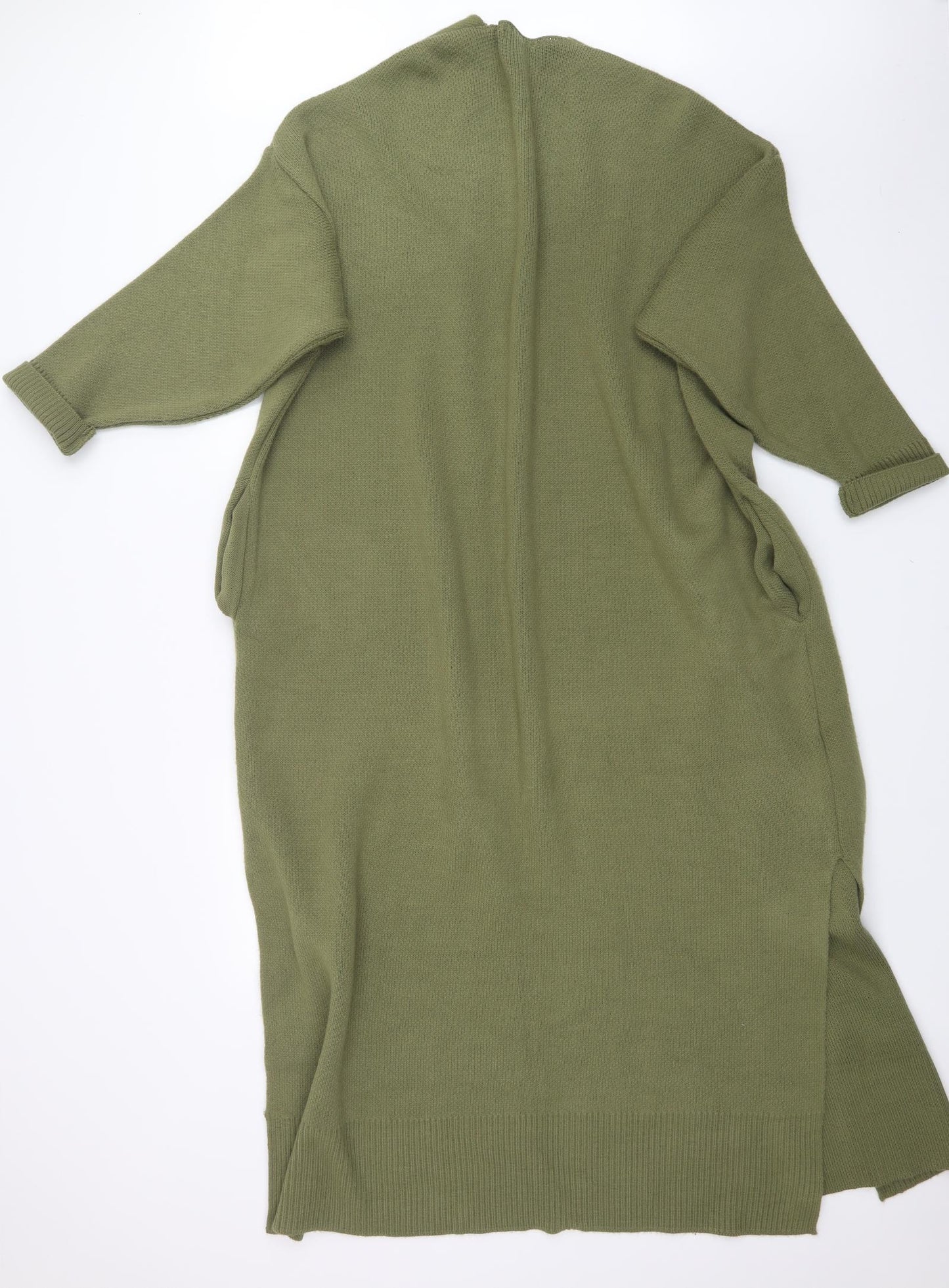 Topshop Womens Green  Knit Cardigan Jumper Size S
