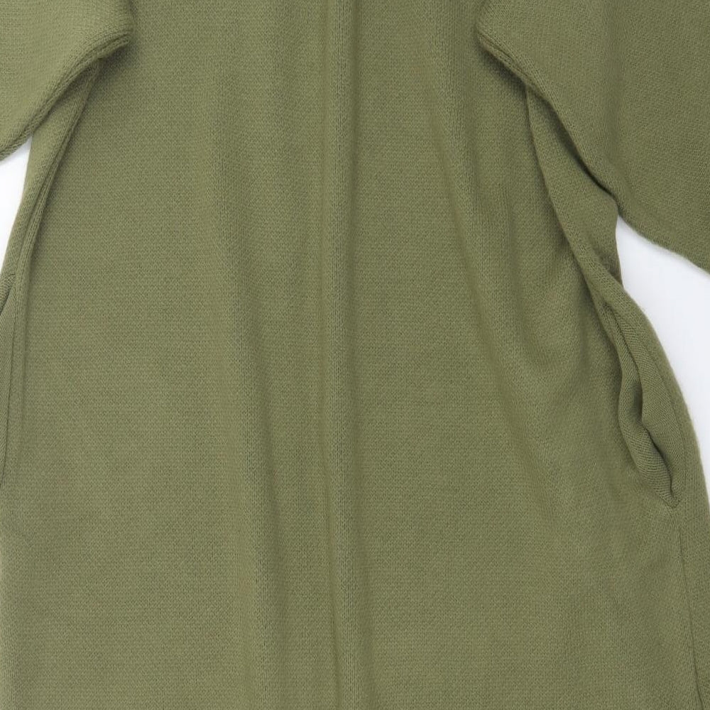Topshop Womens Green  Knit Cardigan Jumper Size S