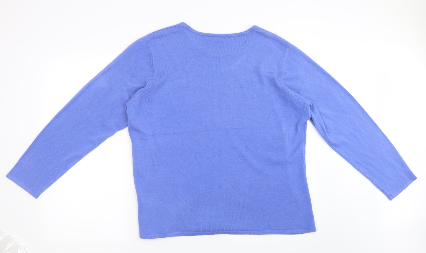 H&M Mens Blue  Knit Pullover Sweatshirt Size L