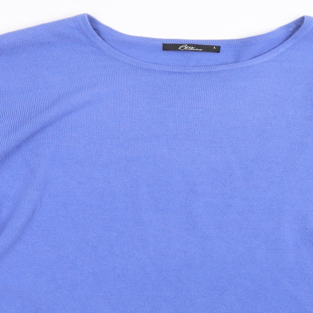 H&M Mens Blue  Knit Pullover Sweatshirt Size L