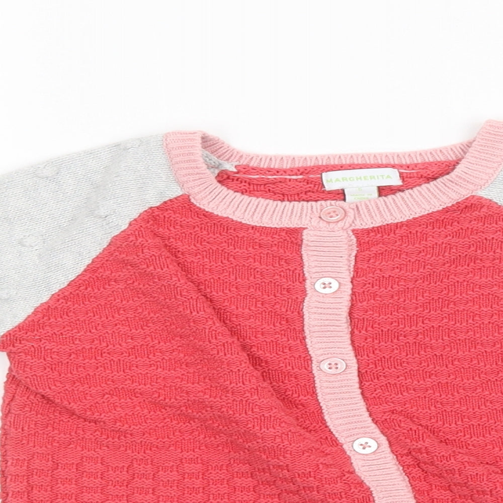 Preworn Girls Pink  Knit Pullover Sweatshirt Size 5 Years
