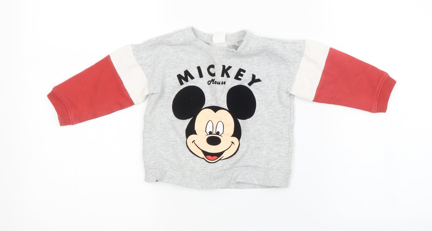 H&M Baby Grey   Pullover Jumper Size 9-12 Months