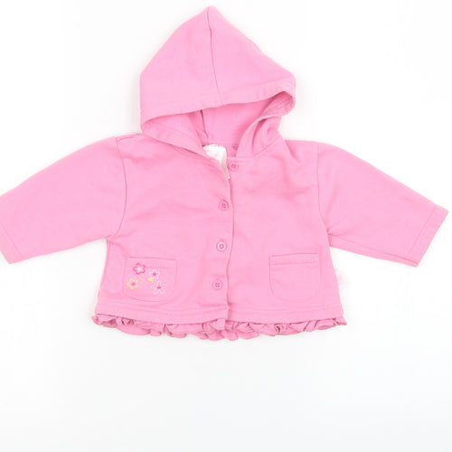 Preworn Girls Pink   Basic Jacket Jacket Size 3-6 Months
