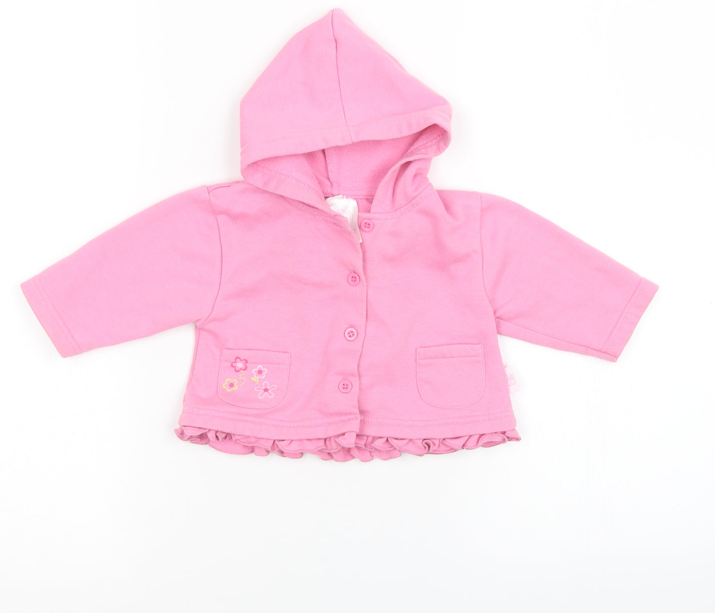 Preworn Girls Pink   Basic Jacket Jacket Size 3-6 Months