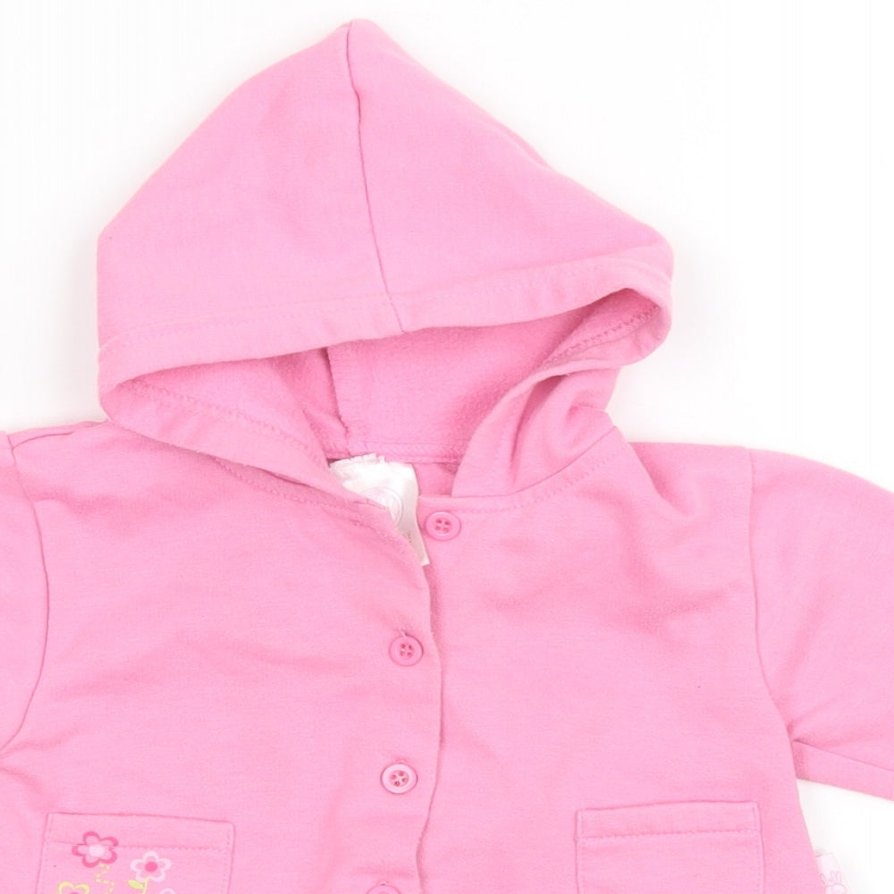 Preworn Girls Pink   Basic Jacket Jacket Size 3-6 Months
