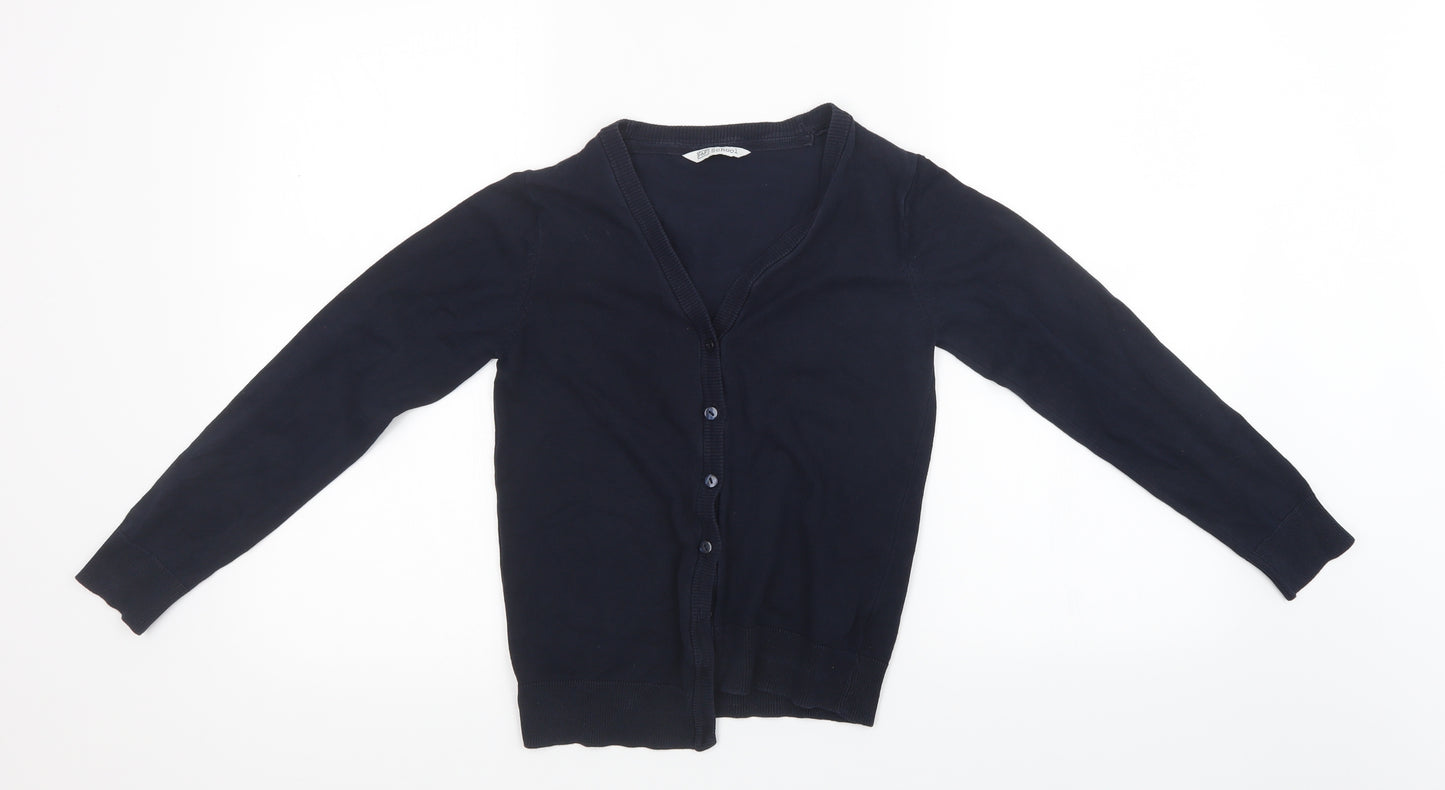 F&F Girls Blue   Cardigan Jumper Size 9-10 Years  - School wear