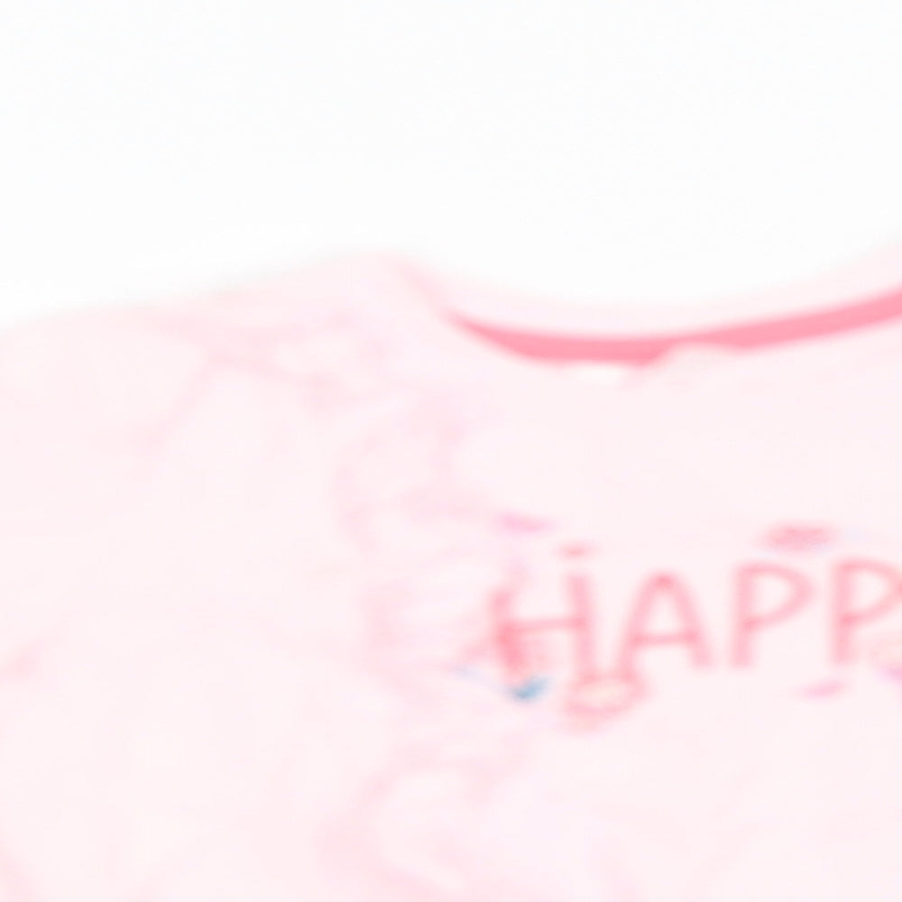 Preworn Girls Pink   Pullover Jumper Size 12-18 Months