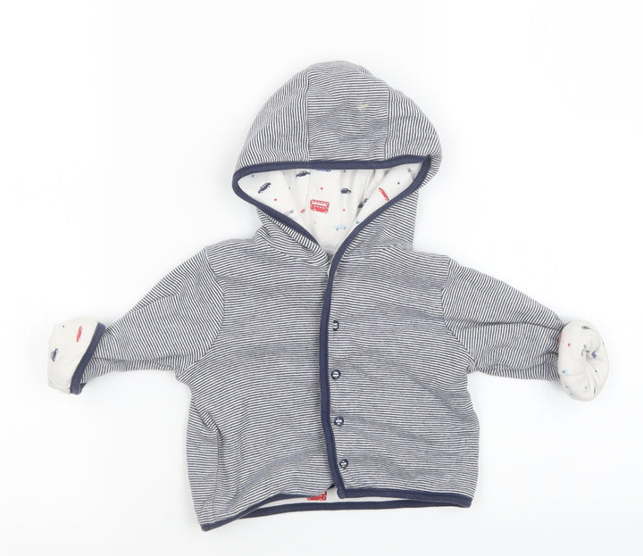 Preworn Baby Blue Spotted Basic Jacket Jacket Size 3-6 Months
