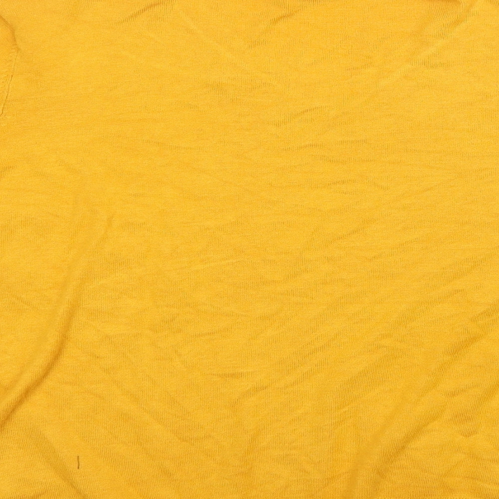 George Womens Yellow  Knit Pullover Sweatshirt Size 18