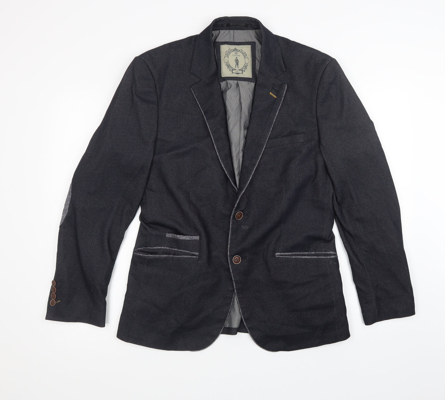 Cavani Mens Blue   Jacket Blazer Size 38