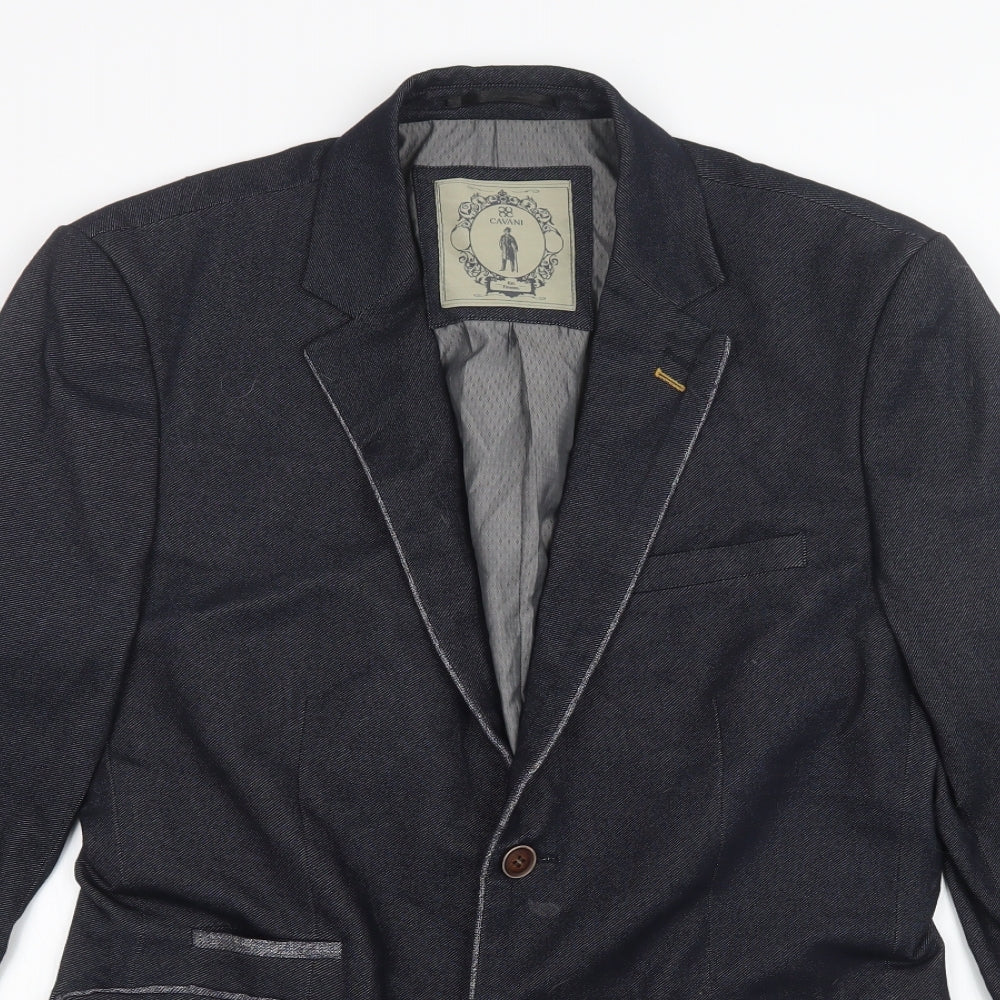 Cavani Mens Blue   Jacket Blazer Size 38