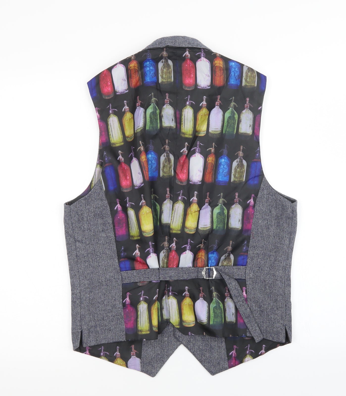 Cavani Mens Grey   Gilet Blazer Size 40