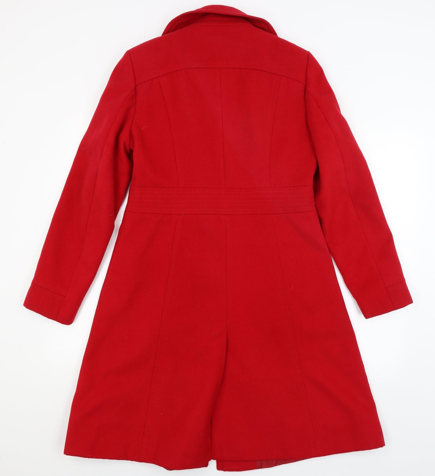 BHS Womens Red   Overcoat Coat Size 12