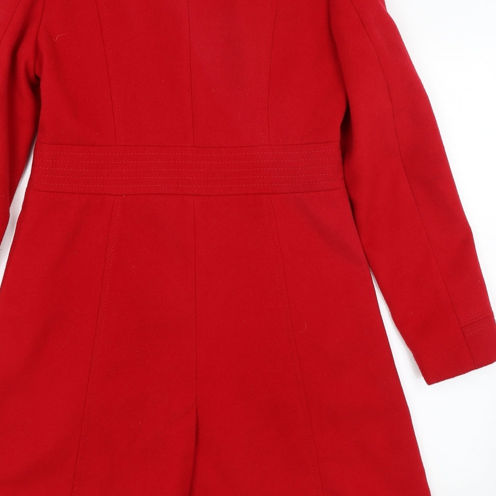 BHS Womens Red   Overcoat Coat Size 12