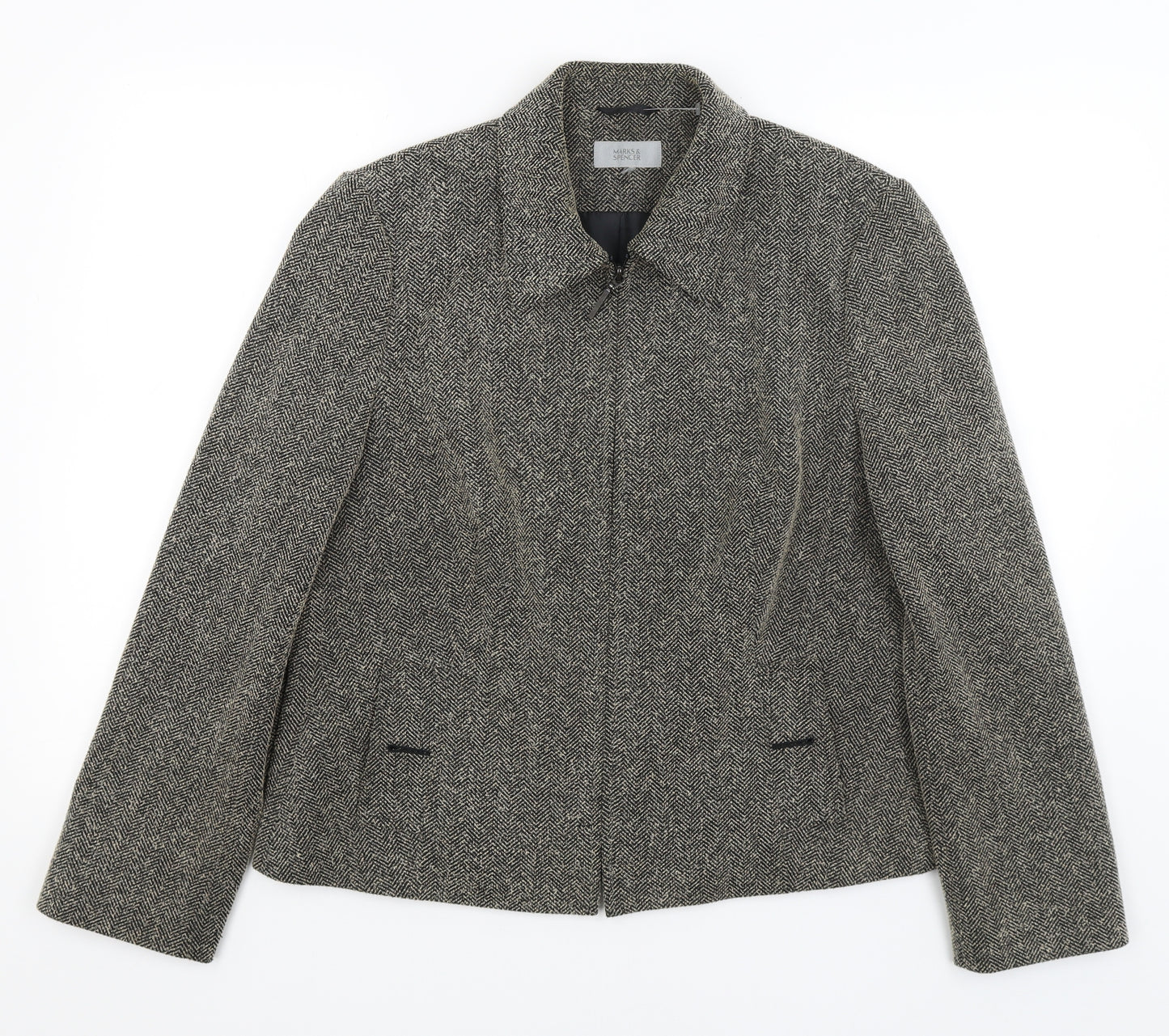 M&S Womens Brown   Jacket Blazer Size 18