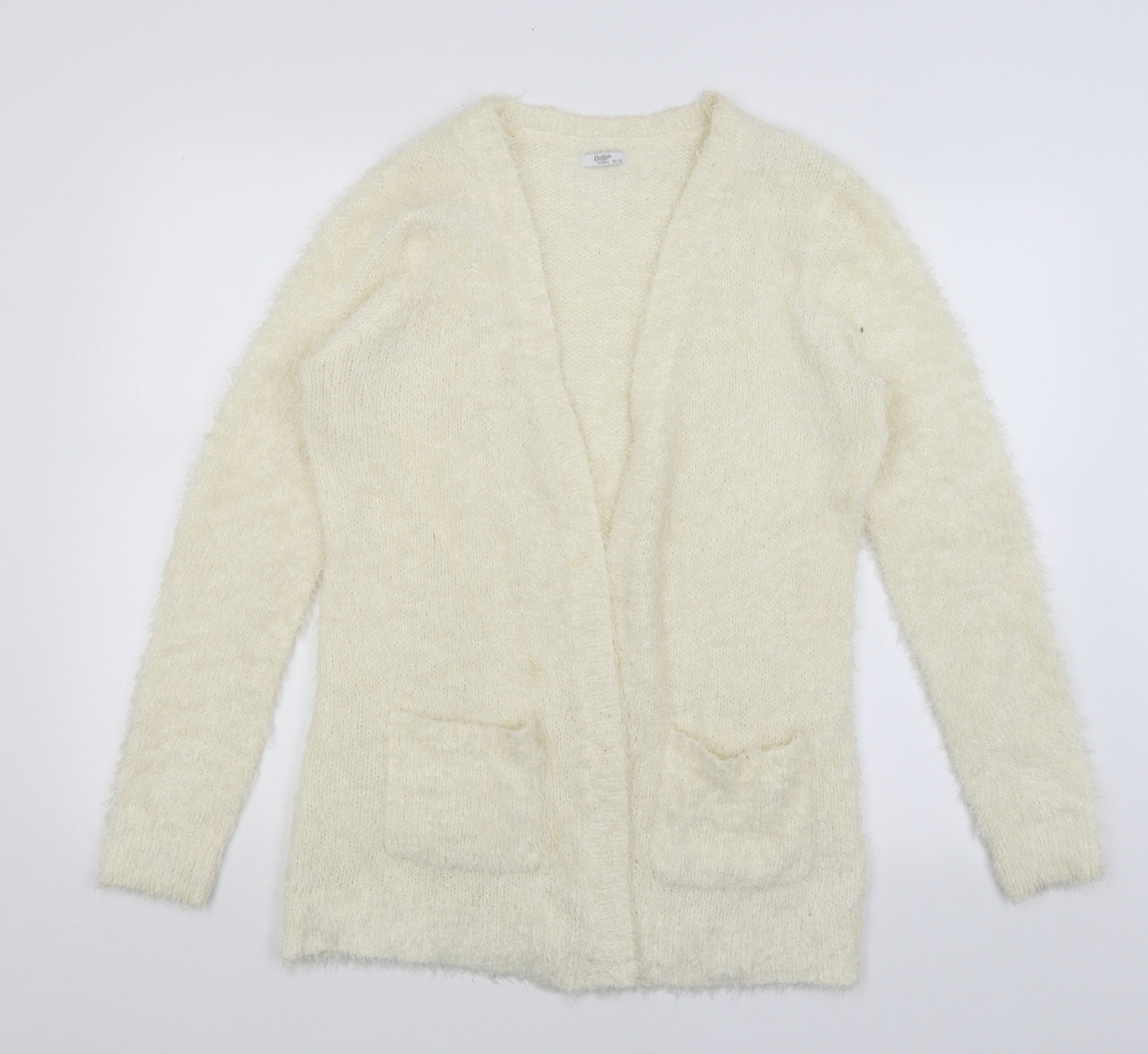 Cotton Traders Womens Ivory   Wrap Jumper Size 12