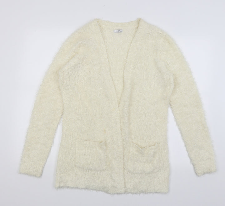 Cotton Traders Womens Ivory   Wrap Jumper Size 12