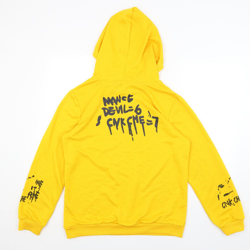 SheIn Womens Yellow   Pullover Hoodie Size M