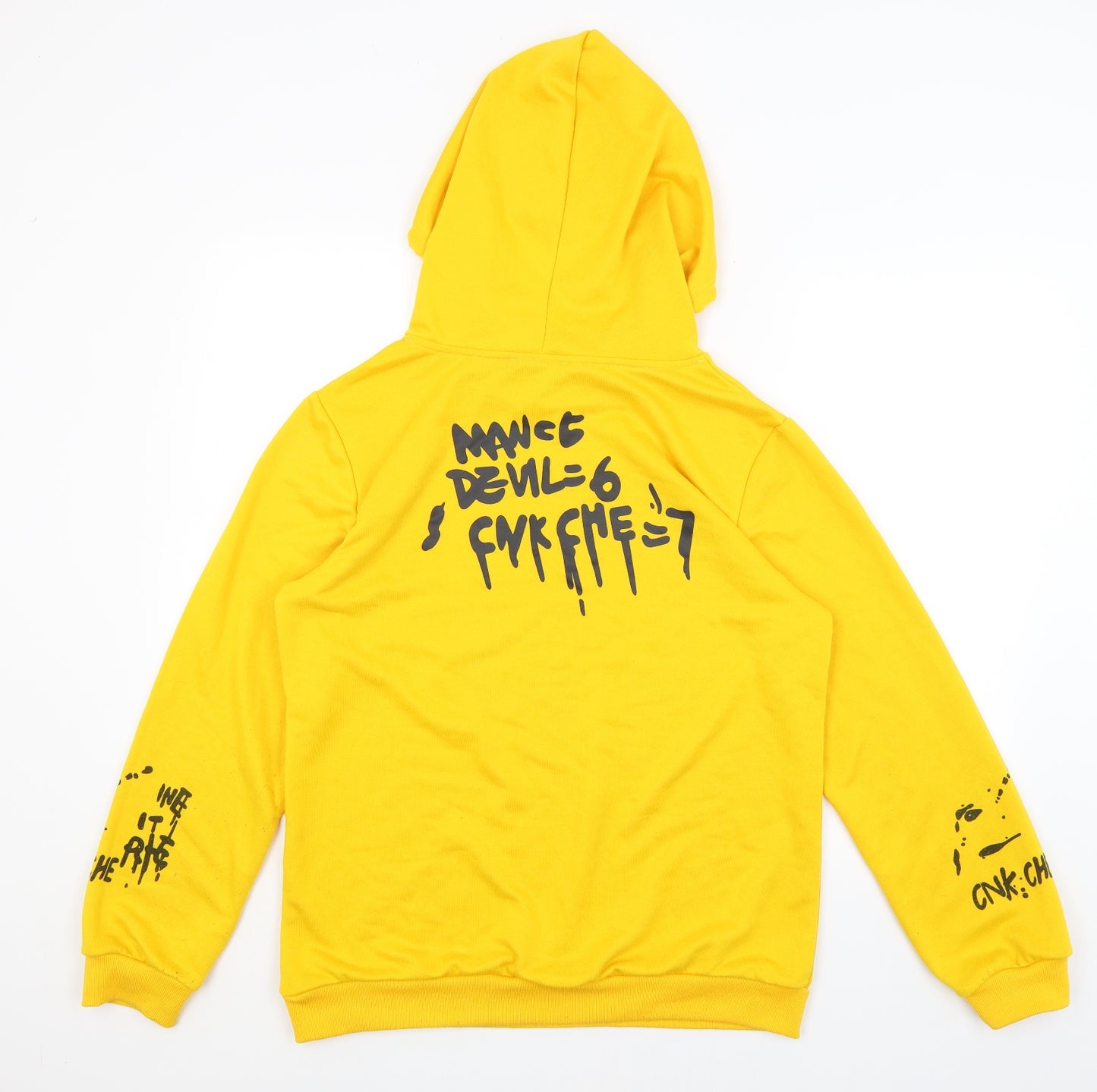 SheIn Womens Yellow   Pullover Hoodie Size M