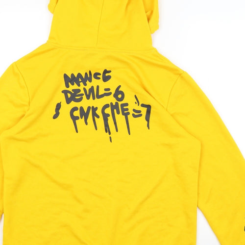 SheIn Womens Yellow   Pullover Hoodie Size M