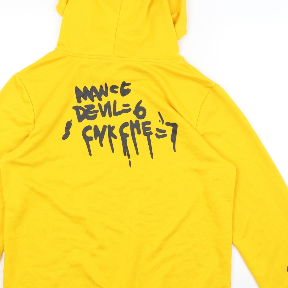 SheIn Womens Yellow   Pullover Hoodie Size M
