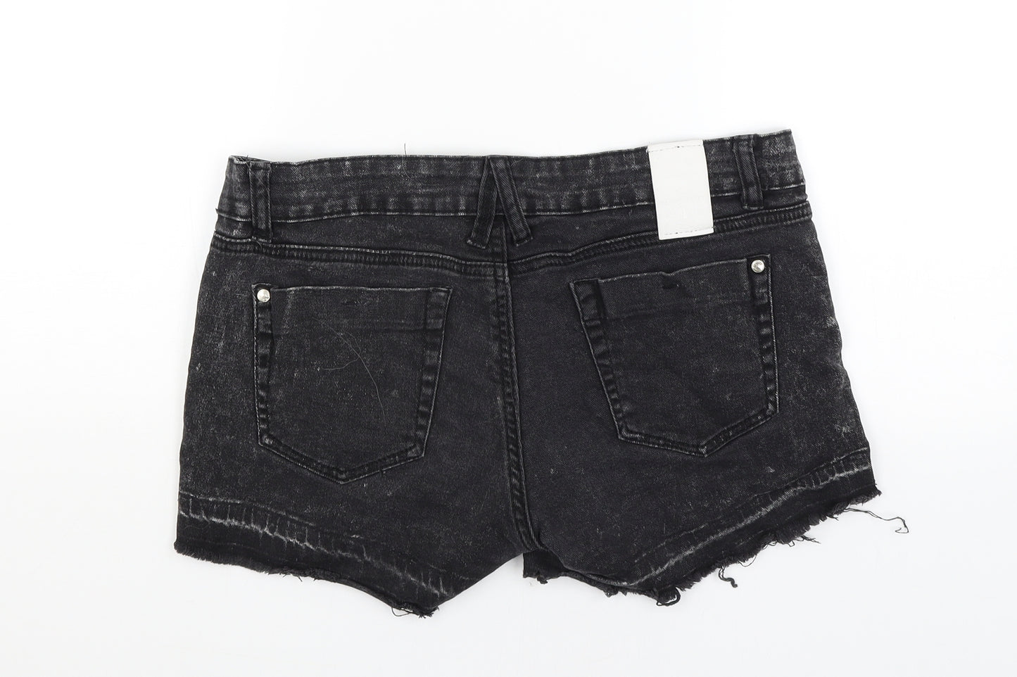 Criminal Damage Womens Black   Hot Pants Shorts Size 14