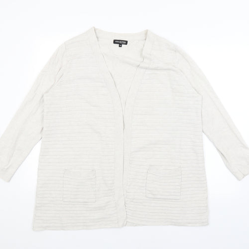 The Collection Womens Ivory   Wrap Jumper Size 18