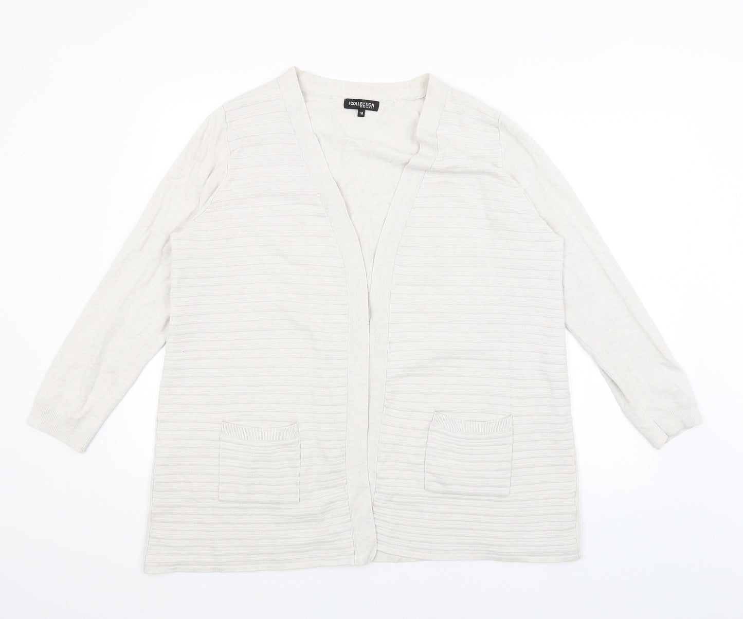 The Collection Womens Ivory   Wrap Jumper Size 18