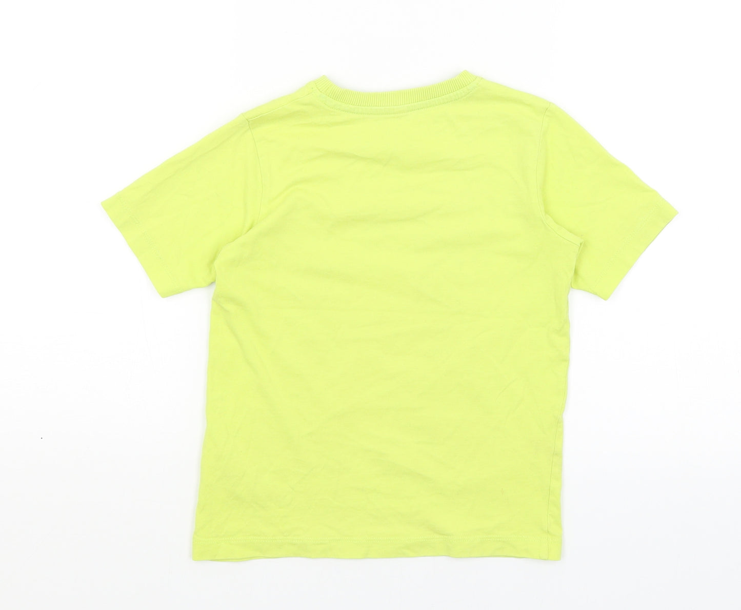 M&S Boys Yellow   Basic T-Shirt Size 4-5 Years  - Rhino