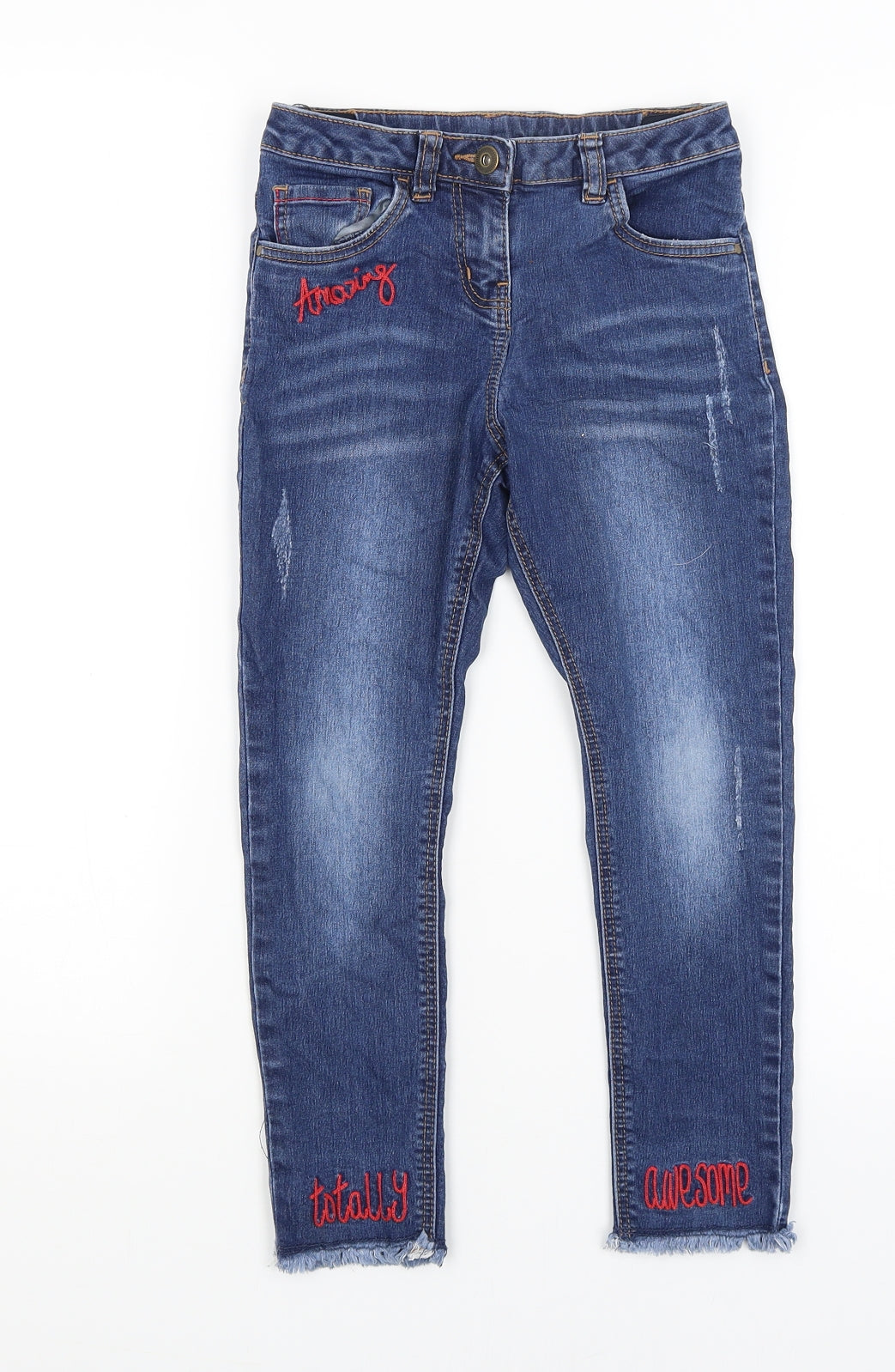 George Girls Blue   Skinny Jeans Size 6-7 Years