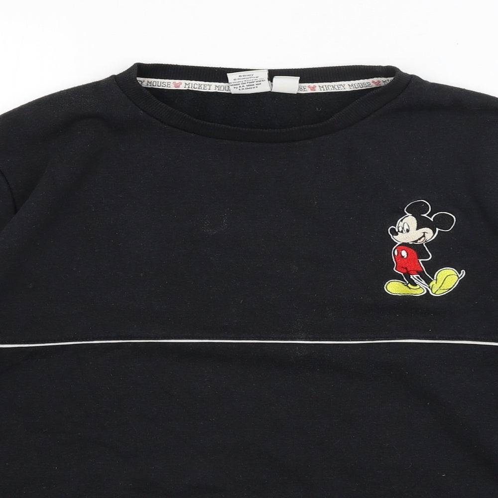Disney Womens Black   Pullover Jumper Size 14  - Mickey Mouse