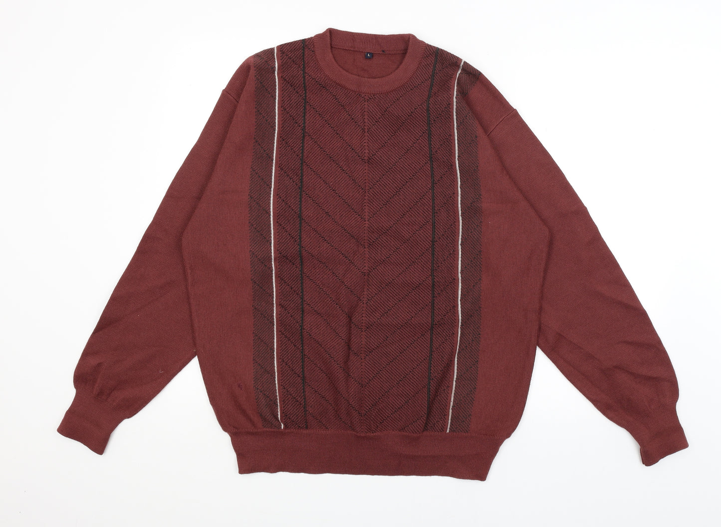 Gabicci Mens Red   Pullover Jumper Size L