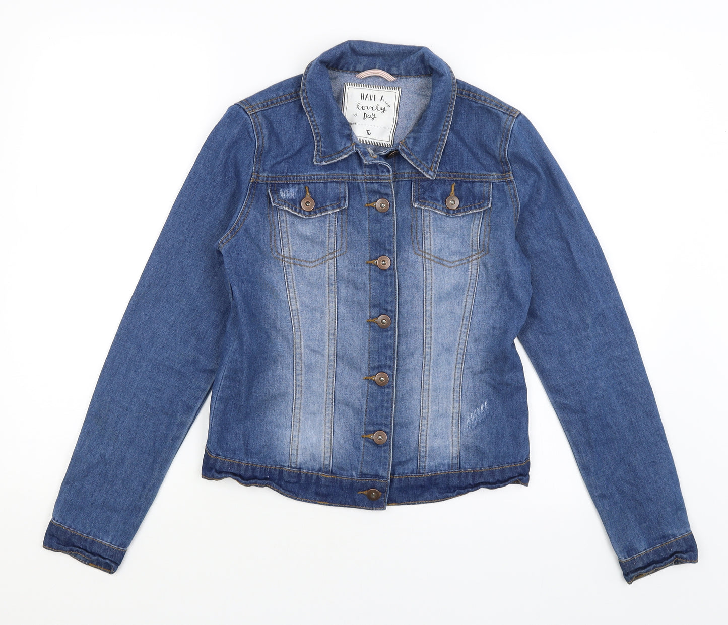 TU Girls Blue   Jacket  Size 13-14 Years