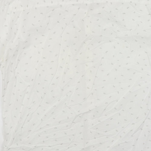 Outrage London Mens White    Button-Up Size L