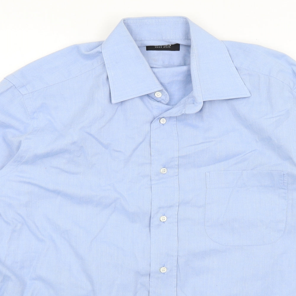 HUGO BOSS Mens Blue    Dress Shirt Size 16