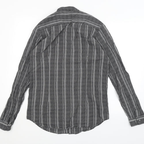 Father Sons Mens Black    Button-Up Size M