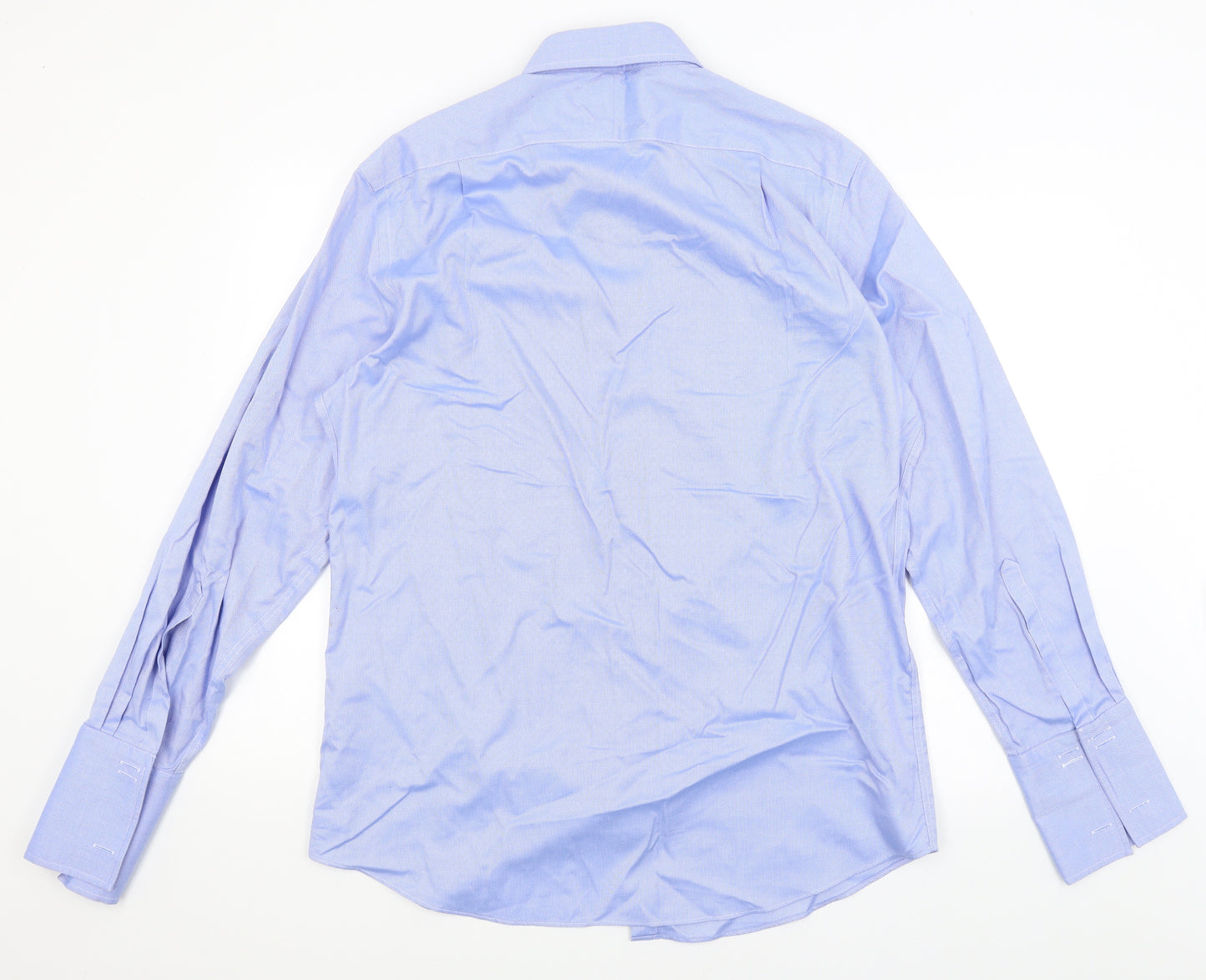 Charles Tyrwhitt Mens Blue    Dress Shirt Size 17.5