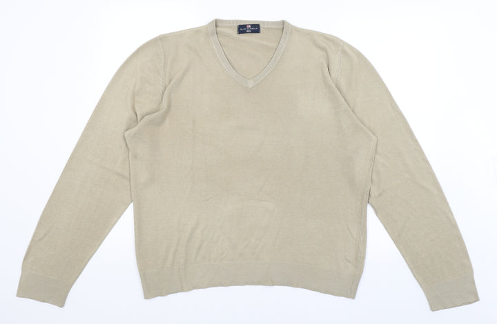 Blue Harbour Mens Brown Pullover Jumper Size L