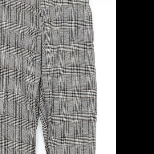RT Womens Grey Plaid  Trousers  Size 6 L24 in