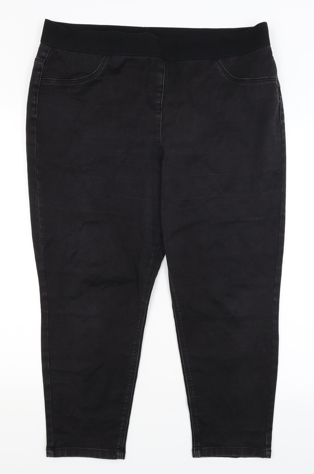 Bonmarche Womens Black   Jegging Trousers Size 20 L25 in