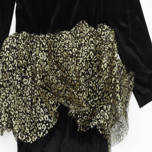 George Girls Black   Catsuit One-Piece Size 9-10 Years L21 in - Fancy Dress