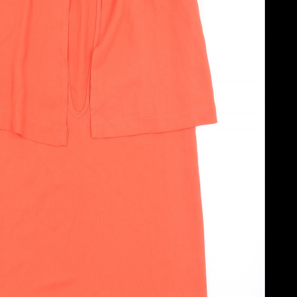 Preworn Womens Orange   Basic Blouse Size 10